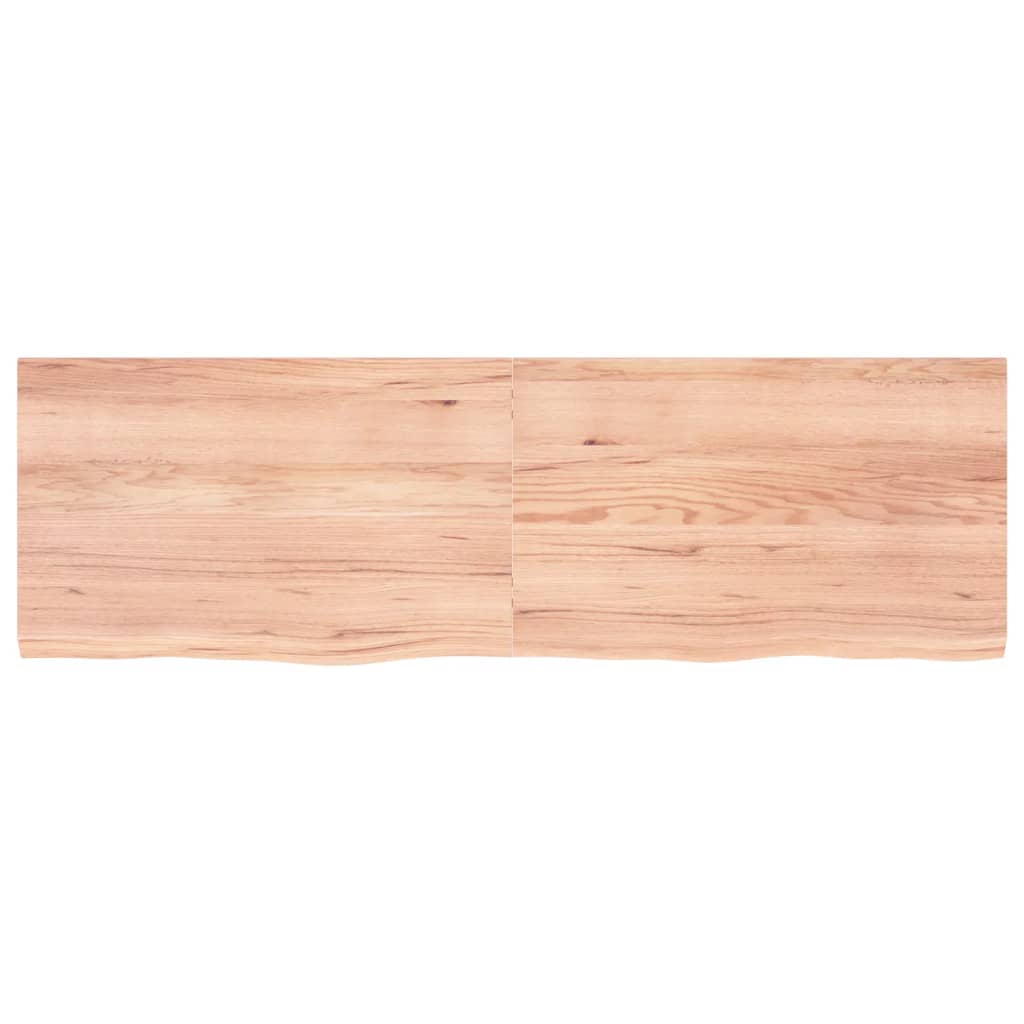 Comptoir de salle de bain | Meuble de salle de bain marron 160x50x(2-4) cm bois traité CFW50647 - 3