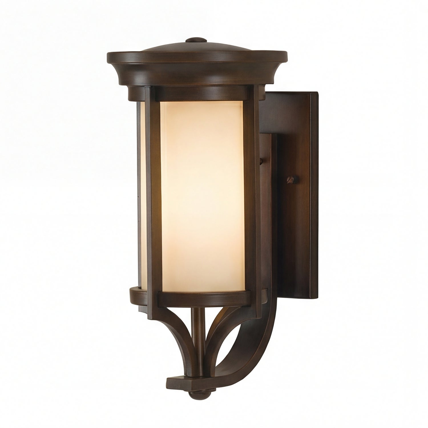 Lámpara de jardín farola en bronce ip44 a prueba de deslumbramiento e27 luz de pared exterior para terraza y casa