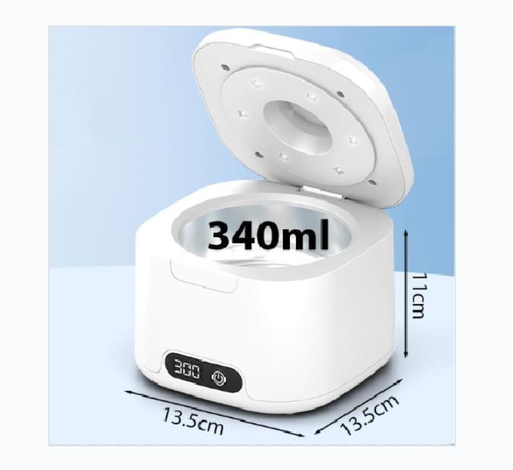 Blanc, Nettoyeur Ultrasons, 49000Hz Bac Ultrason avec Lampes UV, 340ml  Ultrasonic Cleaner Portable Nettoyage Automatique pour Prothses Dentaires  Gout | Leroy Merlin