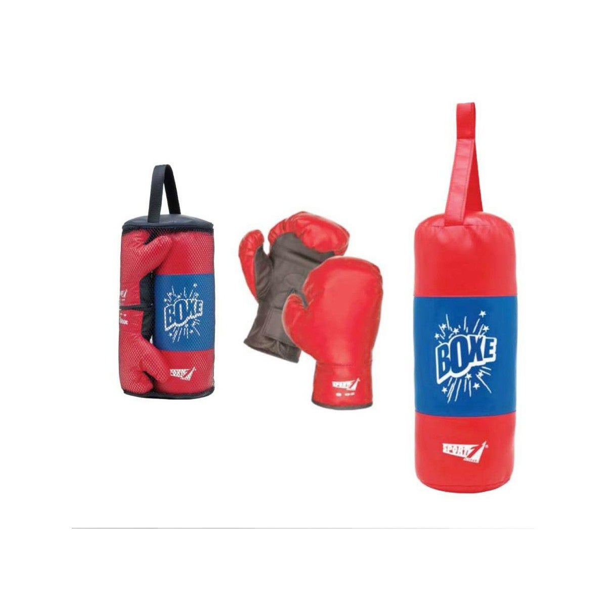 Sacco Boxe Per Bambini Con Bandiera Americana - 42 Cm Con Guantoni, Per Allenamento - Foto 2