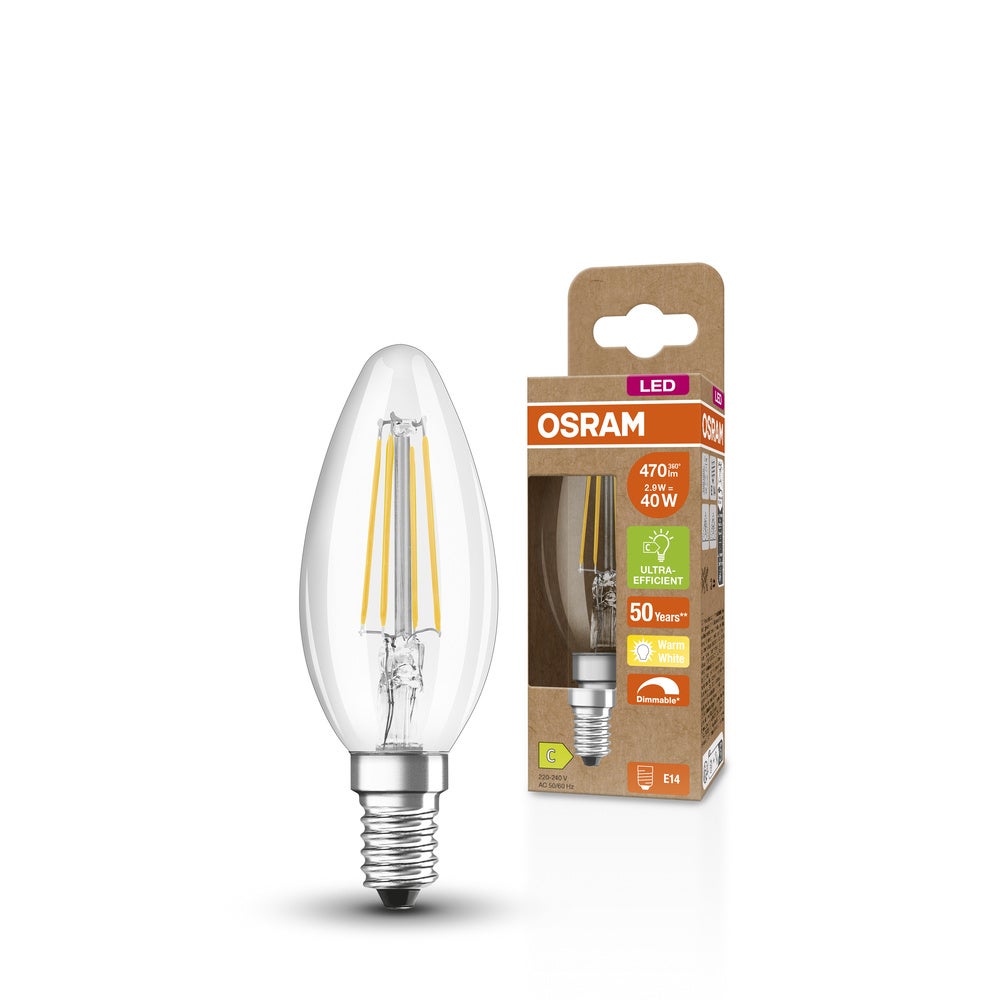 Ampoule LED OSRAM SUPERSTAR+ CLASSIC B FIL 40, 2,9W, 470lm - 4