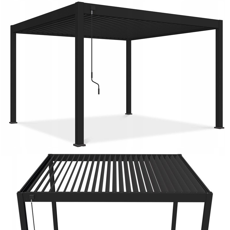 Pergola Tarasowa Ogrodowa Zadaszenie Na Taras Deluxe 3,6x4 Antracyt Gutroof 1 szt