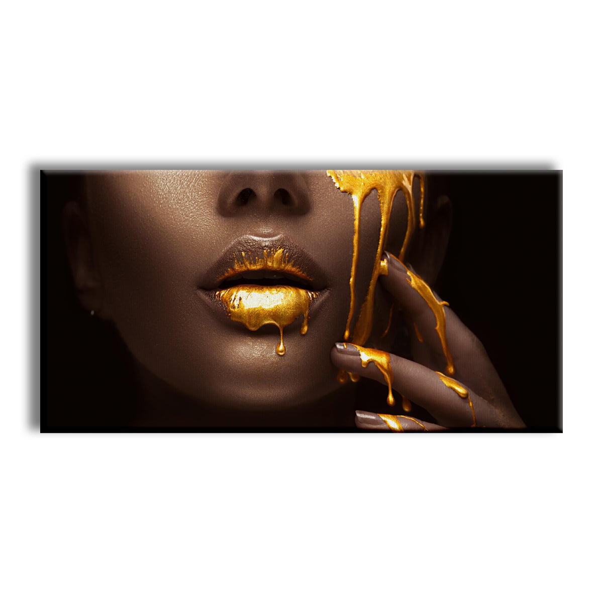 La Bouche – współczesny obraz na płótnie na drewnianej ramie, 140x70 cm