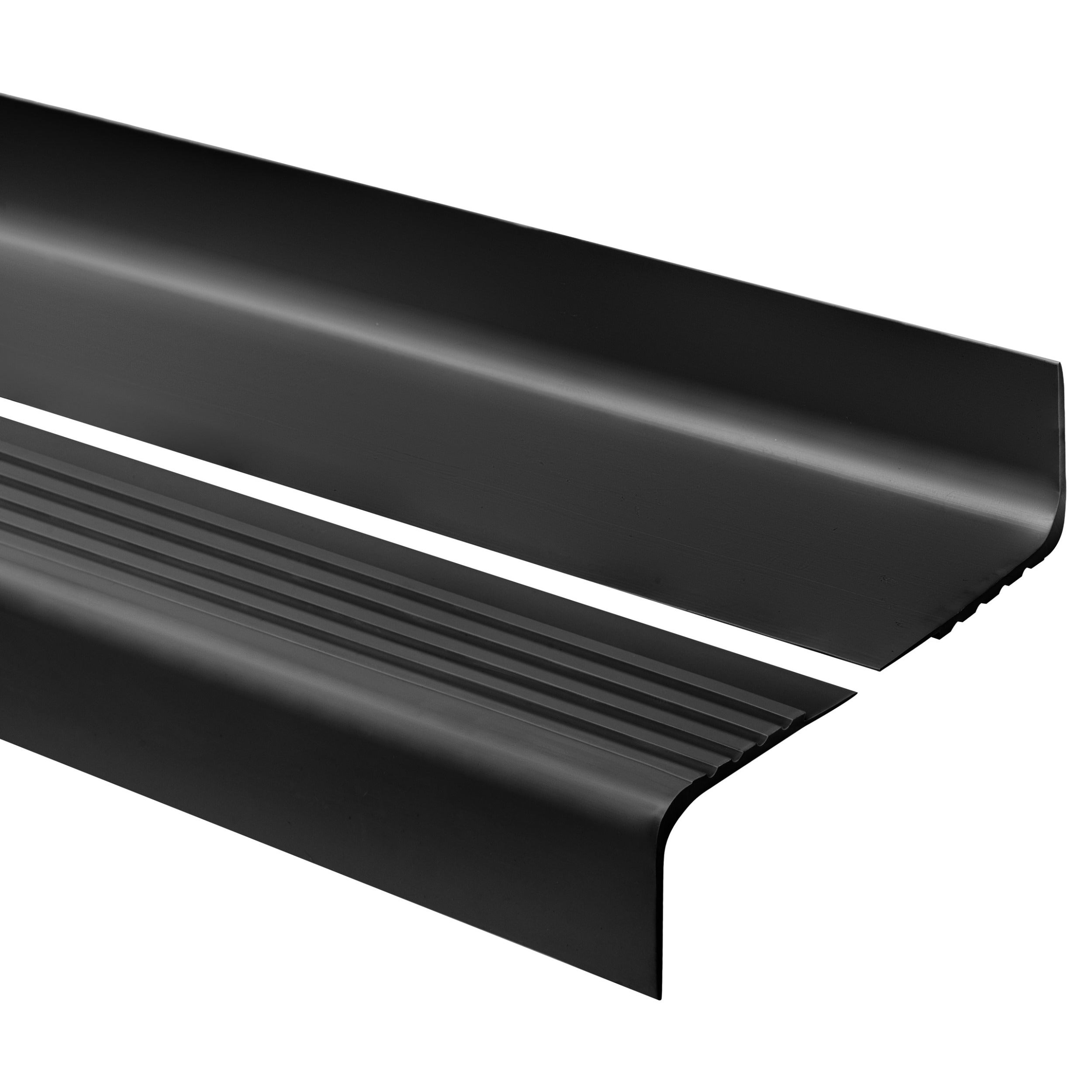 Profil schodowy 50x24 mm PVC na krawędzie stopni antypoślizgowy - 150 cm, czarny