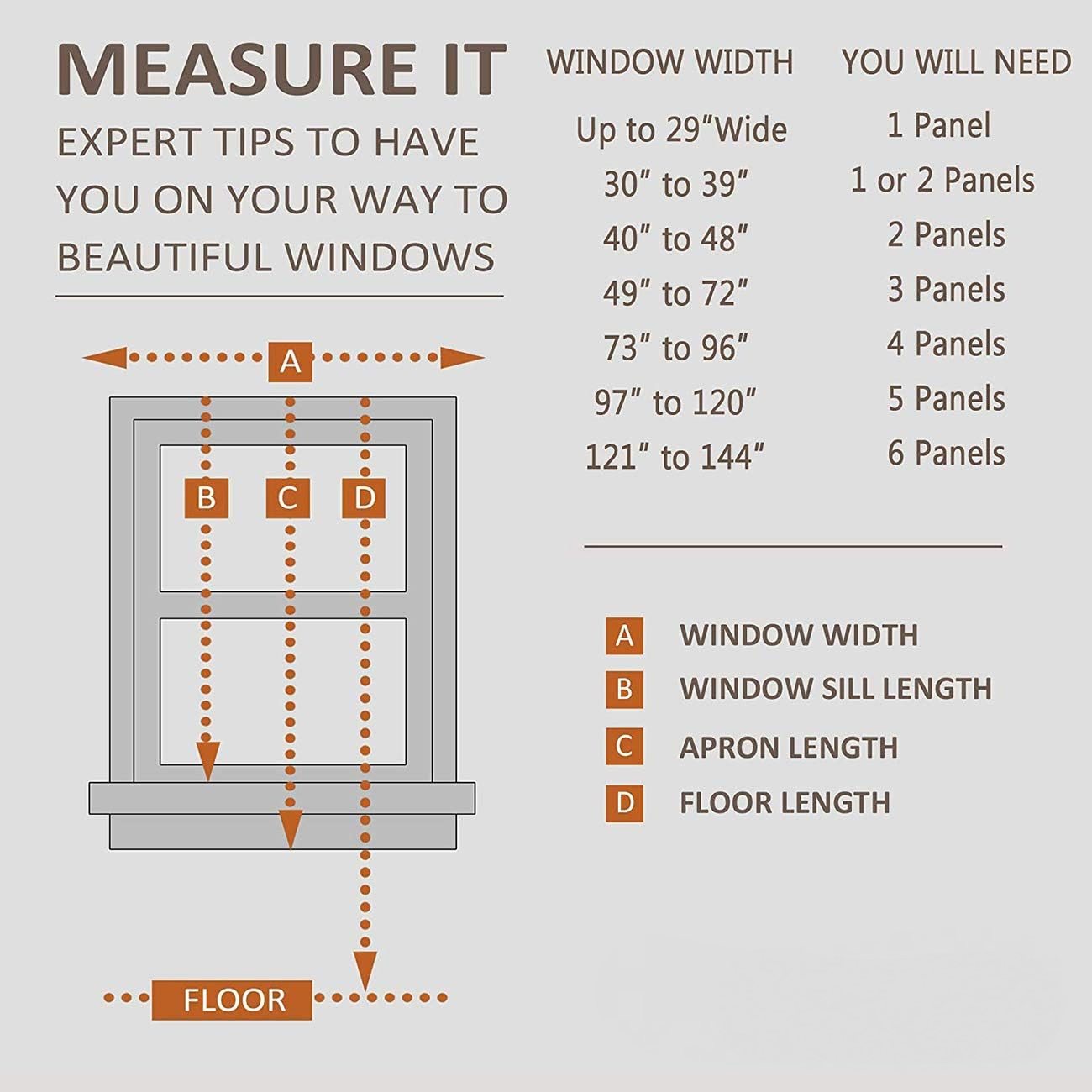 Zasłony z lnianego tiulu przepuszczające światło, odpowiednie do salonów i sypialni, zapewniające prywatność, 52 cale na 63 cale, kolor lniany - 7