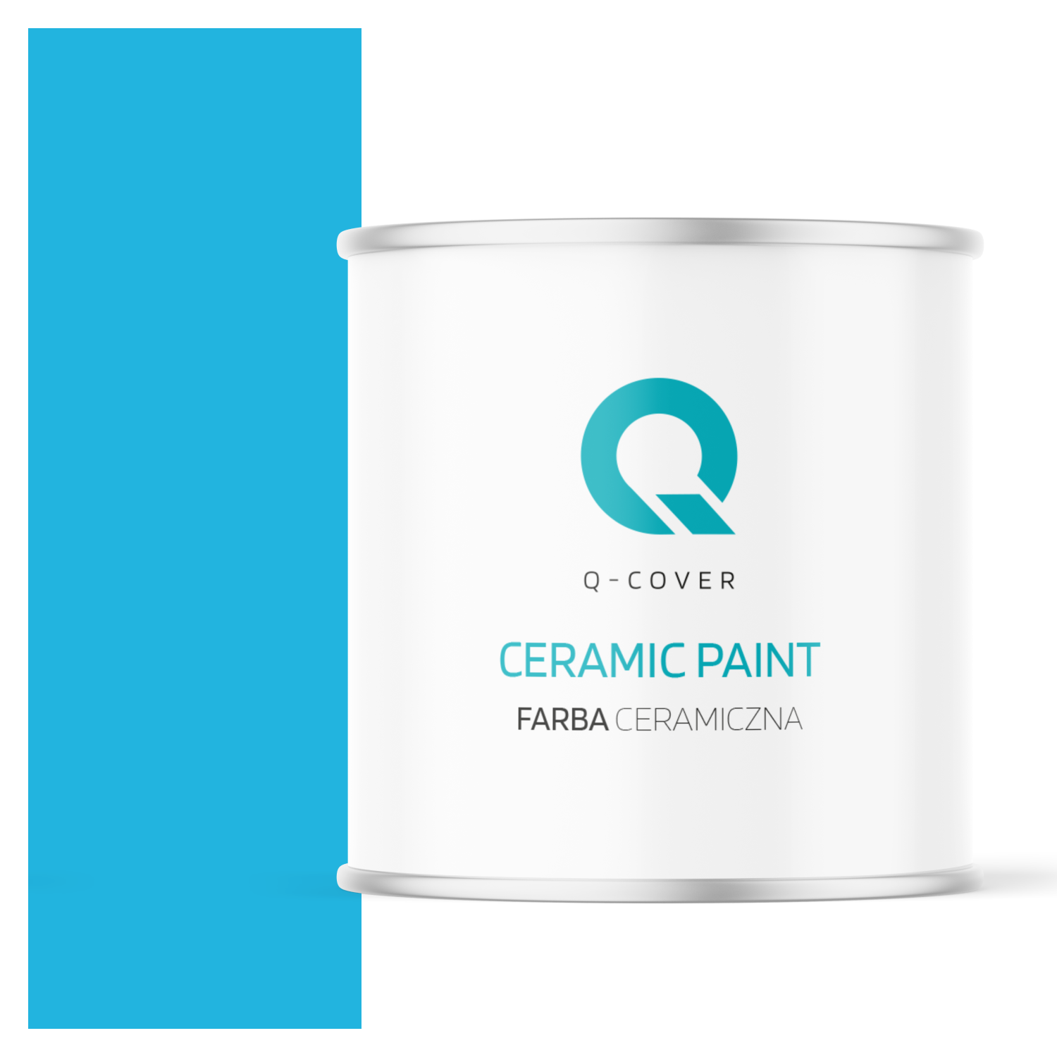 Farba Ceramiczna Do Ścian i Sufitów Q-Cover Niebieski H0340 Głęboki Mat 2L
