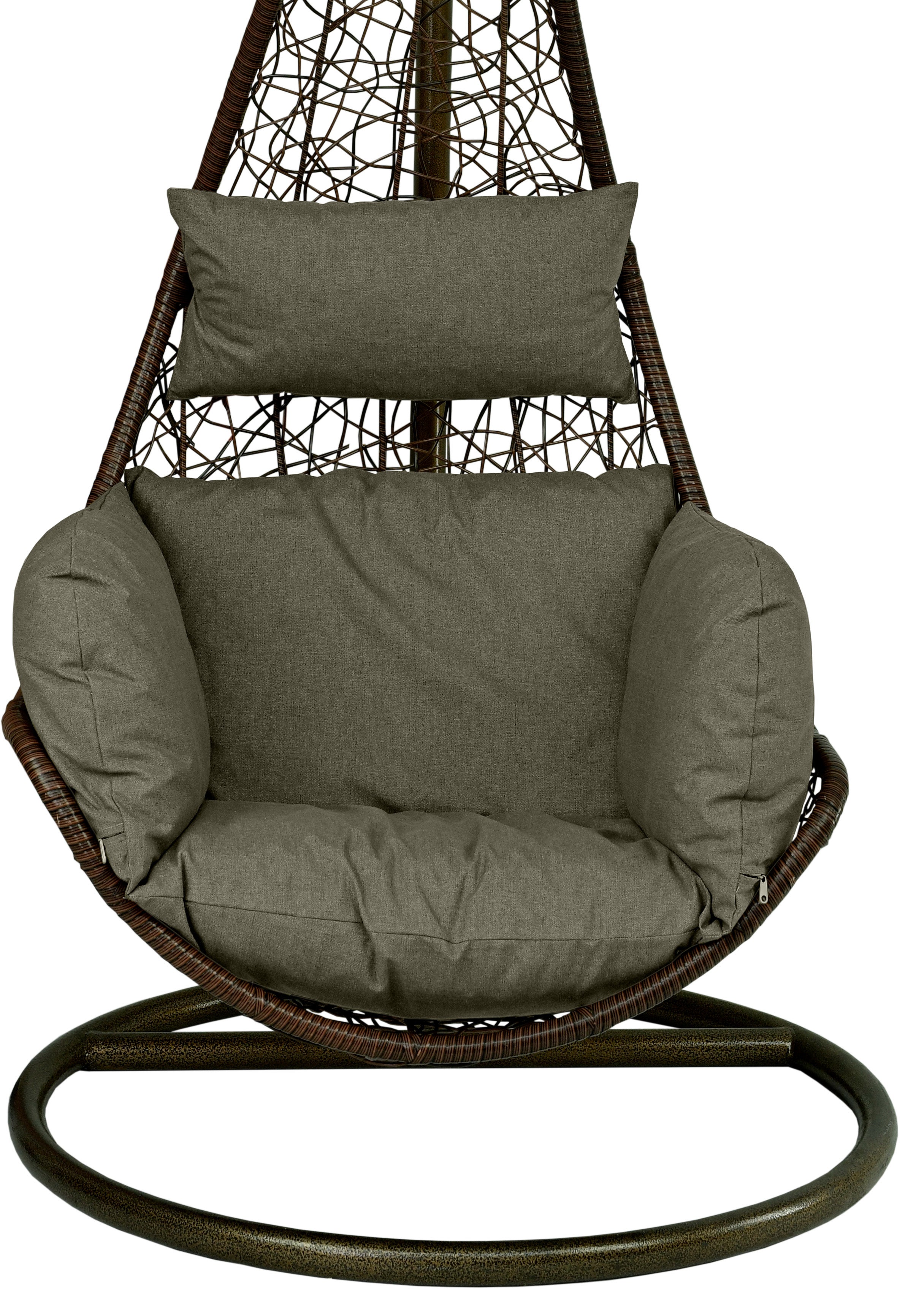 Poduszka na fotel wiszący AMPO brązowy wodoodporna 1 szt.