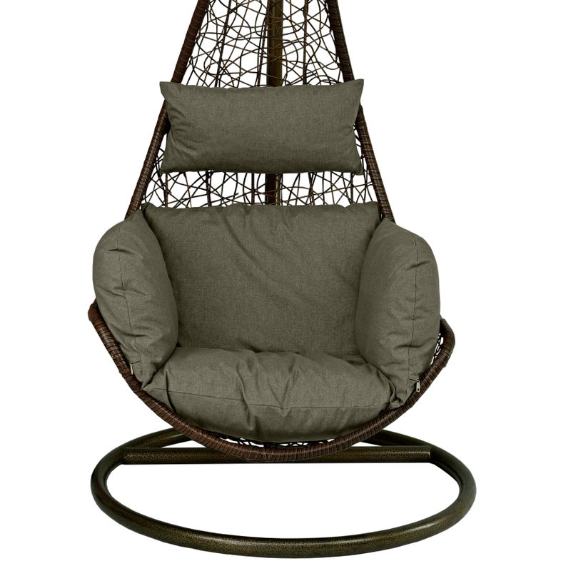 Poduszka na fotel wiszący AMPO brązowy wodoodporna 1 szt.