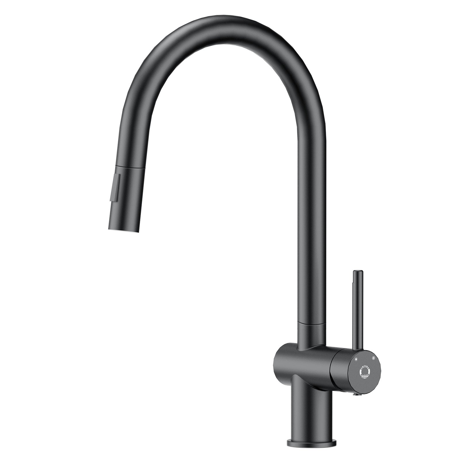 Cecipa max Mitigeur de Cuisine avec Douchette Extractible Robinet de Cuisine avec 2 Types de Jet D'eau Robinet d'évier (Noir),EU Modèle - 6