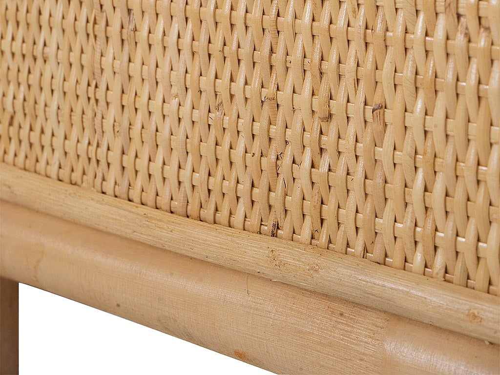 Tête de lit 140 cm - Rotin - Naturel - SOLIA - 4