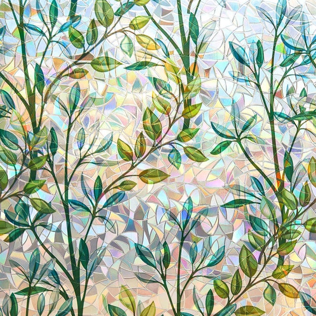 Folia prywatności do okien ze szkła matowego z wzorem, anty-UV, do domu i sypialni, 44,5 x 200 cm