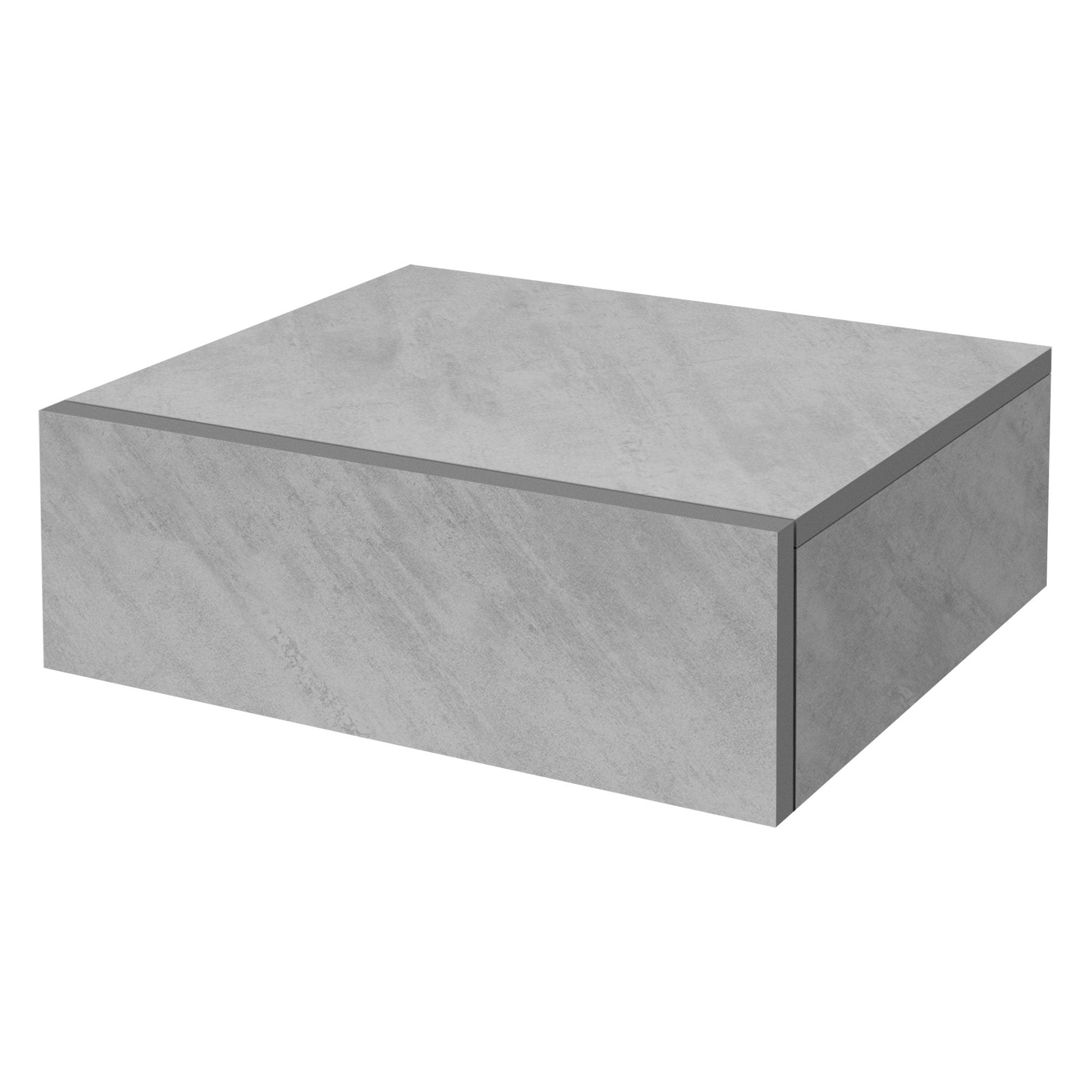ML-Design Lot De 2 Tables De Nuit Suspendues Avec Tiroir Blanc Mat 46x30x15 Cm