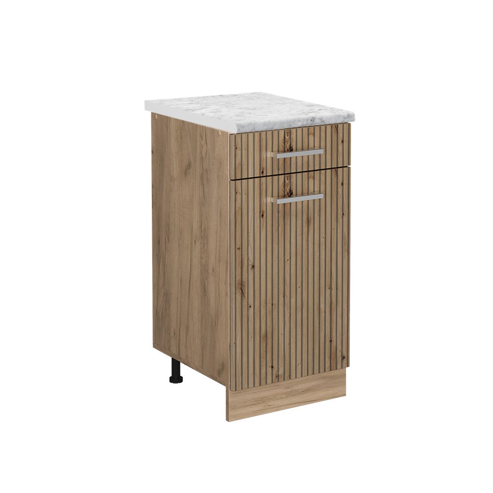 Vicco Szafka dolna do kuchni R-Line, Dąb rzemieślniczy, 40 cm BP Marmur