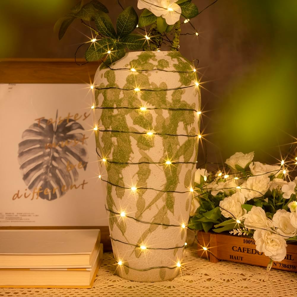 Guirlande lumineuse 200 m 2000 LED fil de cuivre vert étanche intérieur/extérieur avec télécommande, lumière chaude. - 6