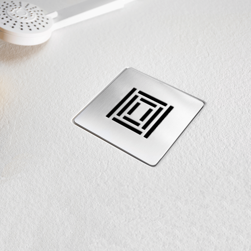 Receveur de douche ultra-léger LOGIC - 120 x 80 cm - Blanc - Résistant et Facile à installer - Salle de bain - Douche - 2