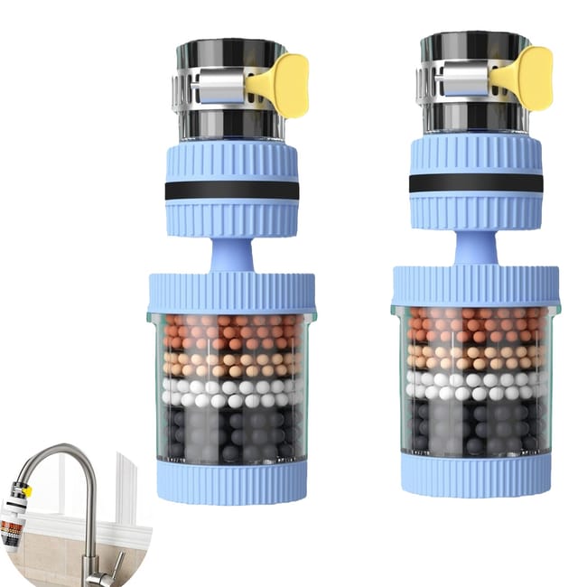 NICEWAT Filtre à Eau Extérieur 0,01 Micron – 4000 L, élimine 99,9999% Des Bactéries, Idéal Pour Camping