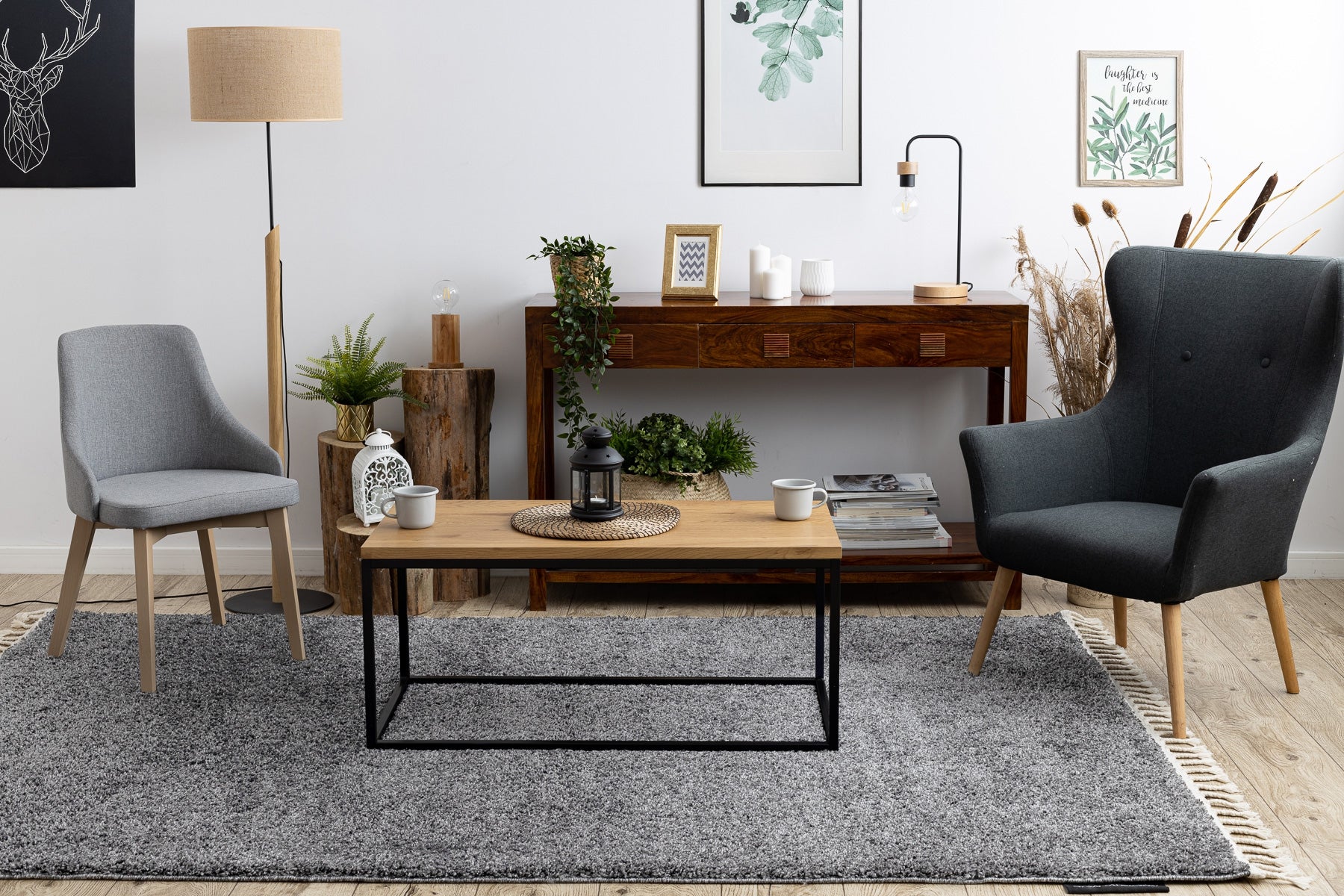 Tapis BERBER 9000 gris clair Franges berbère marocain shaggy 180x270 cm - 4