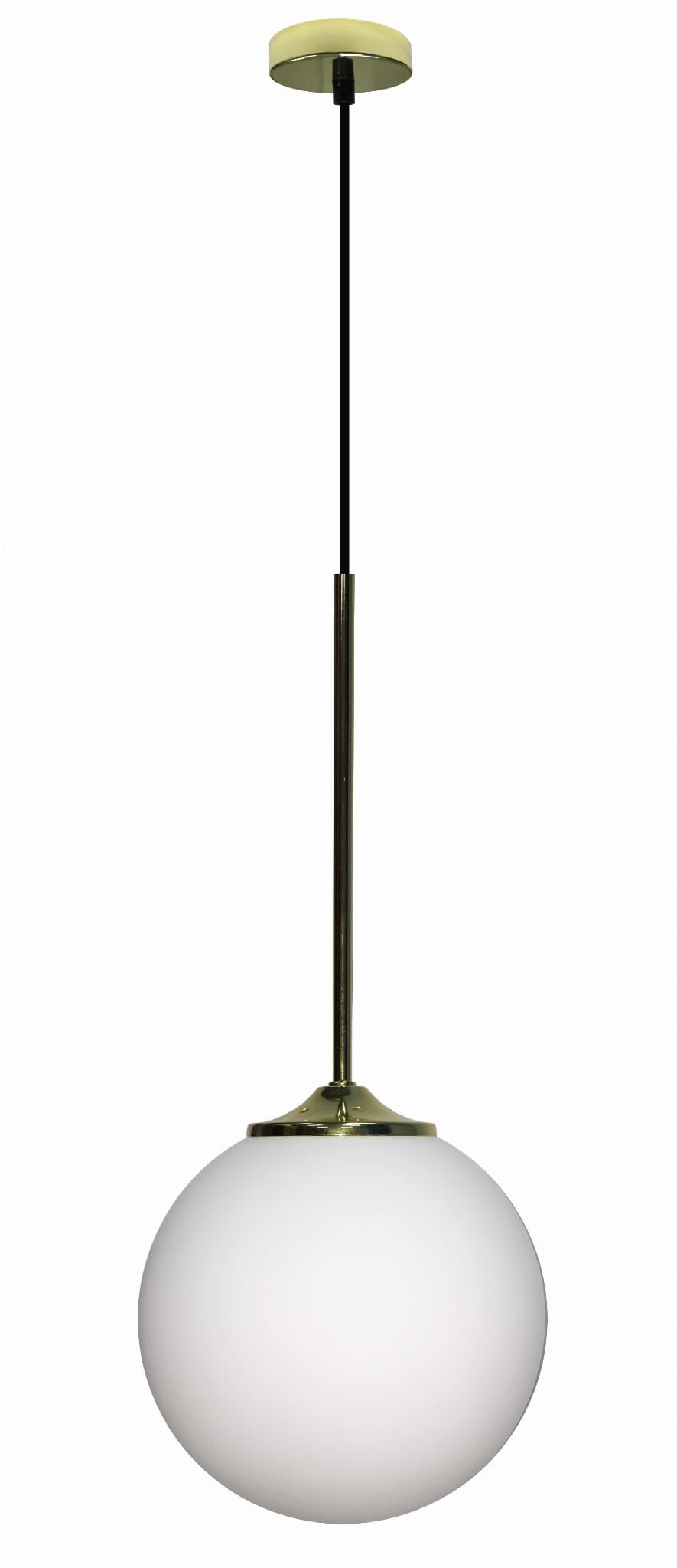 Lampa sufitowa wisząca Glasgow złoto-biała 1xE27x40W wym: 90 x 20 x 20 cm szkło Candellux