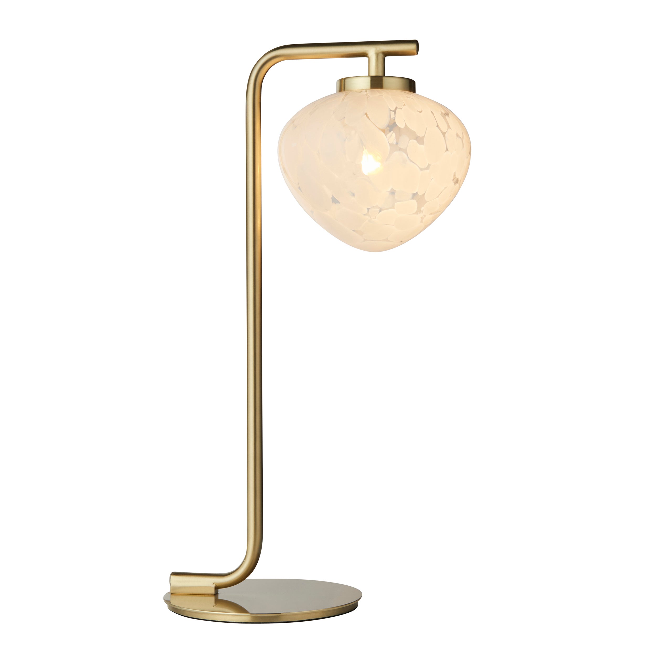 Lampa stołowa MALI satynowa mosiężna 1xG9x15W metal wym:42,3x15x23cm IP20 Endon