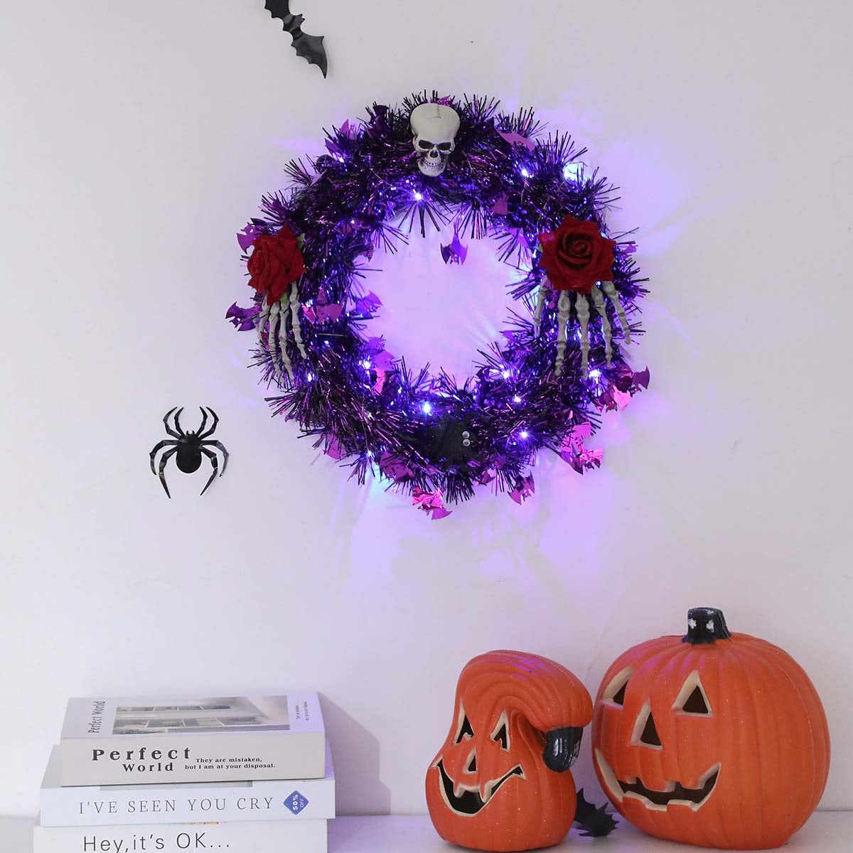12 pièces de décorations d'Halloween pour chauves-souris