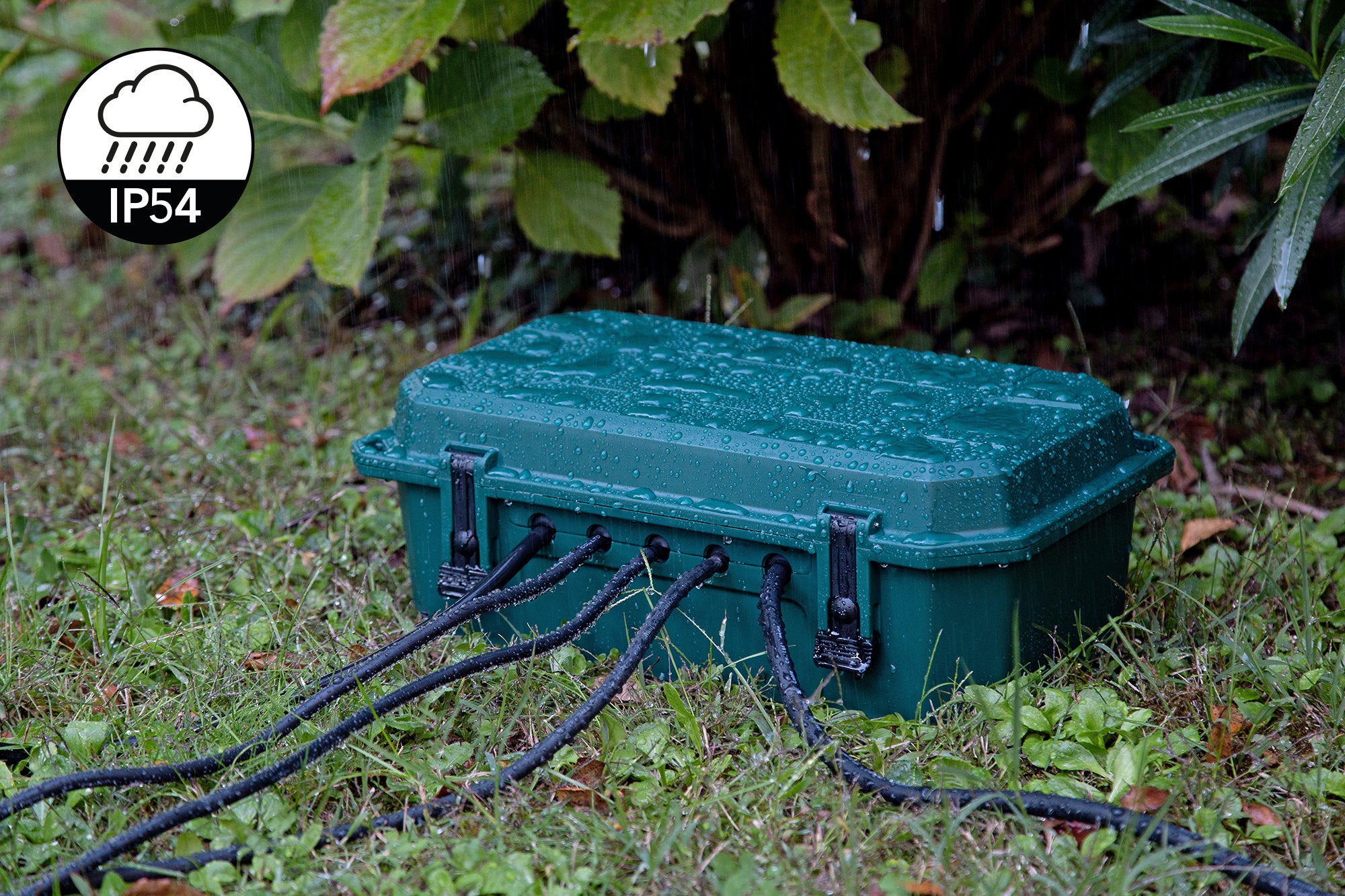 Electraline 300180 Boîte de Protection étanche de branchements électriques extérieure,IP54, 5 Sorties de câbles ,134 x 384 x 253 mm - 4