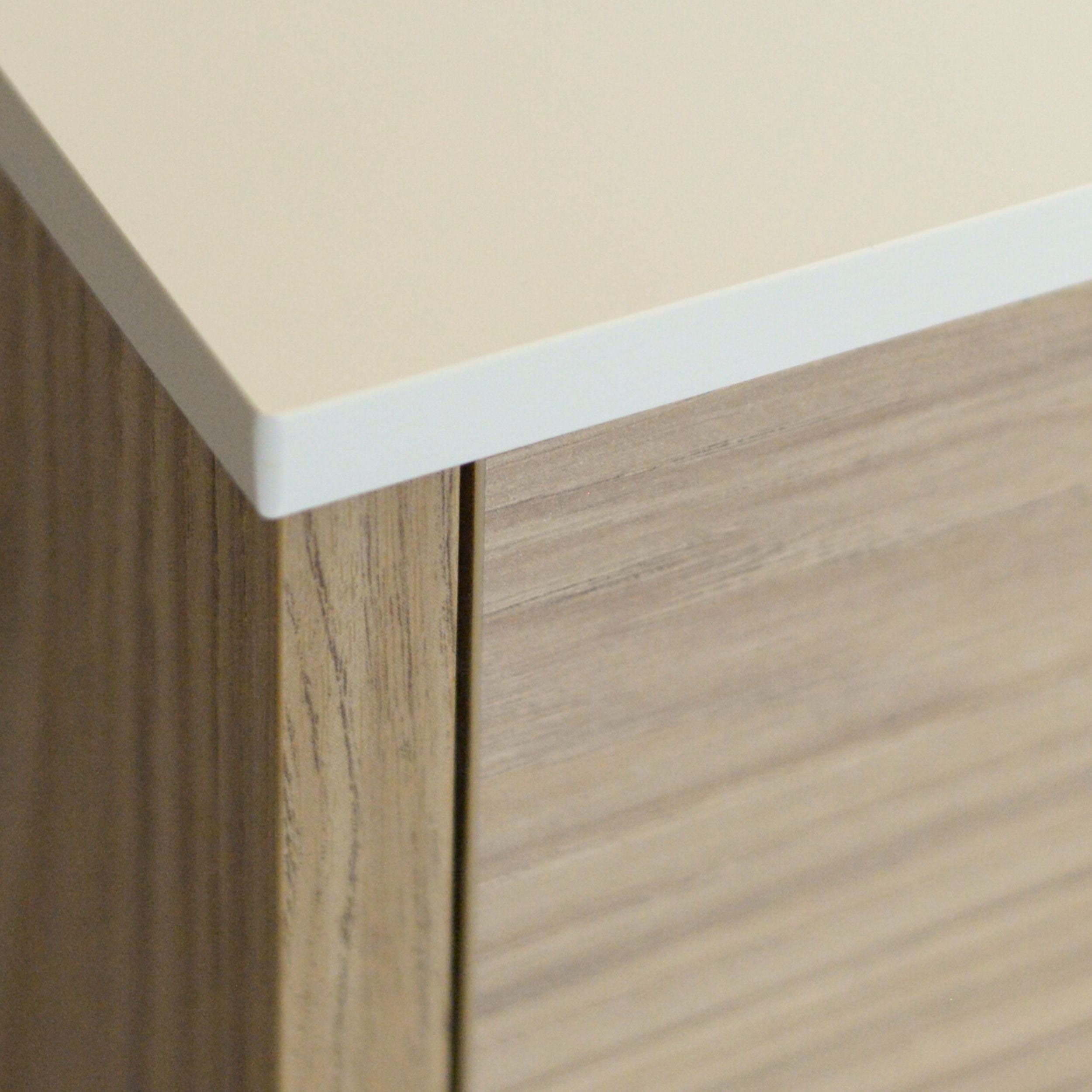 KOLM Blat łazienkowy HPL do szafki 50cm 50,5×49cm Snow White (8685SU)