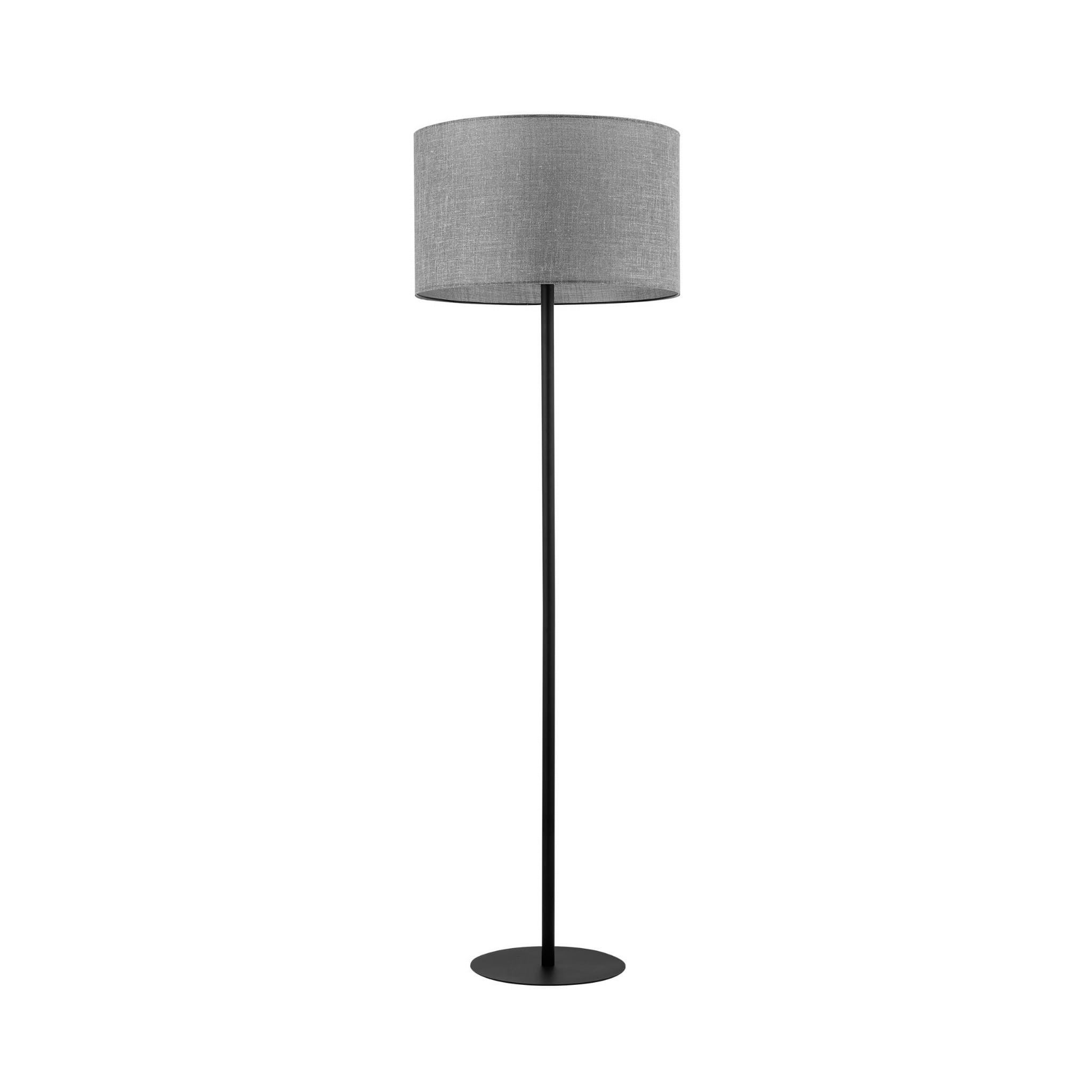 Lampa podłogowa stojąca Earth czarno-szara 1xE27x15W wym: 159 x 50 x 50 cm tkanina TK Lighting