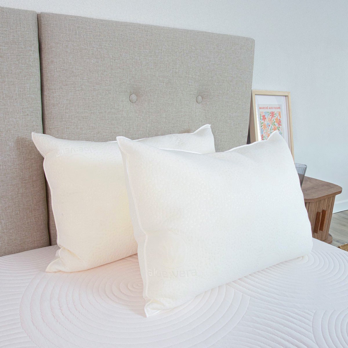 Lot de 4 oreillers Flocons 50x70 cm Mémoire de forme - 2