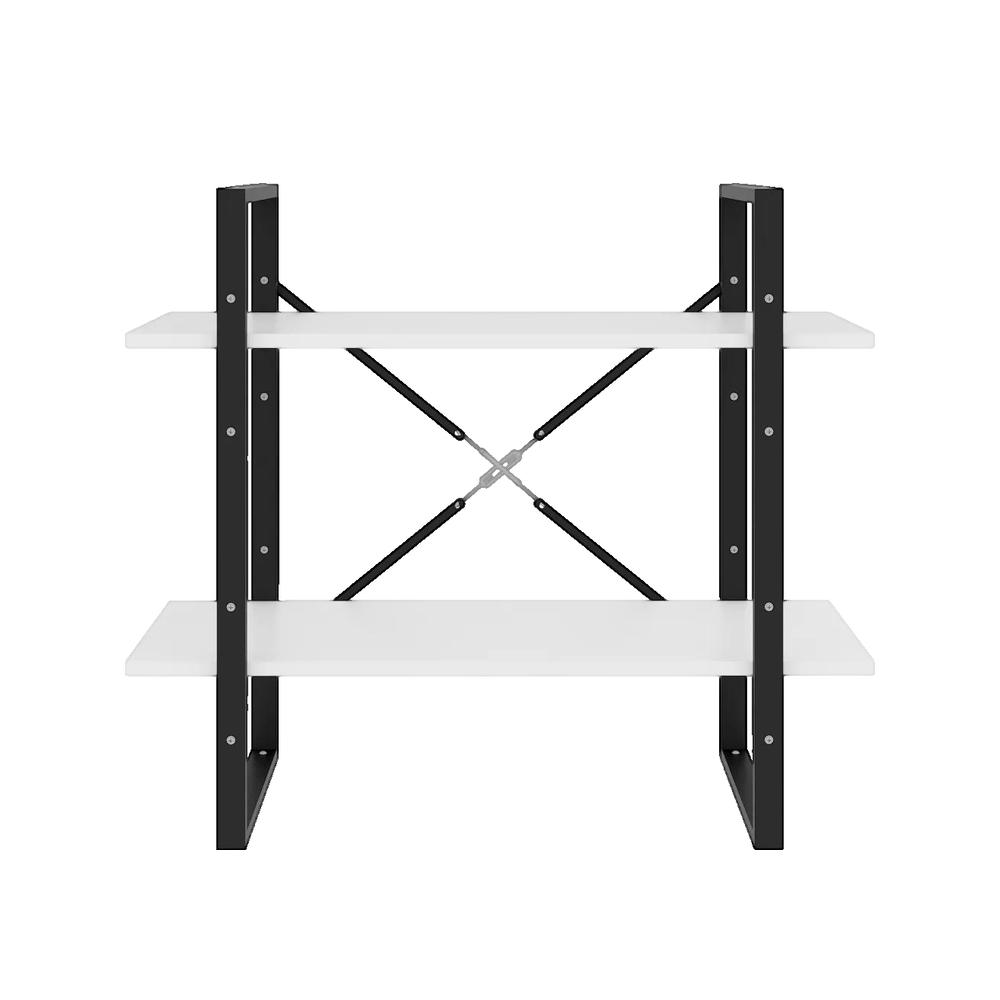 Vidaxl Estantería De 2 Niveles Madera Contrachapada 80X30x70 Cm Blanco , Leroy Merlin