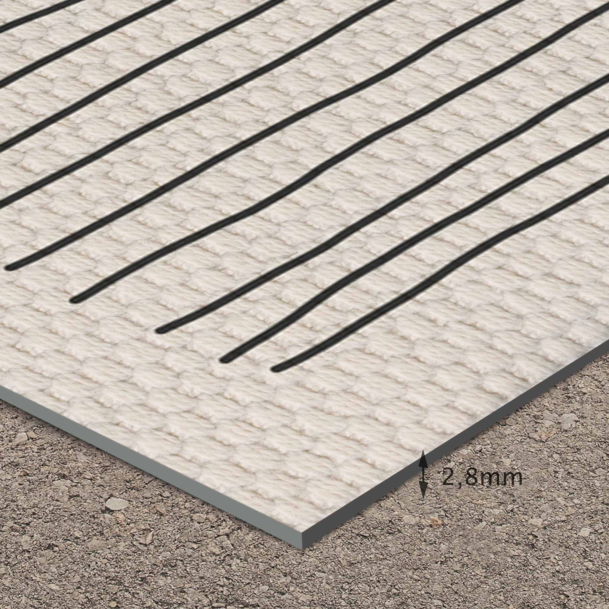 Tapis PVC Intérieur/Extérieur Conexion 140x200 cm - Vinyle imprimé antidérapant, lavable et résistant pour terrasse et maison. - 2