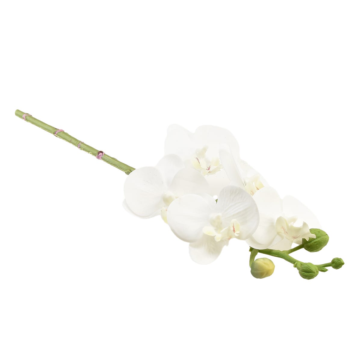 Ordhdee Orchidée Phalaenopsis artificielle blanche 32 cm | Leroy Merlin