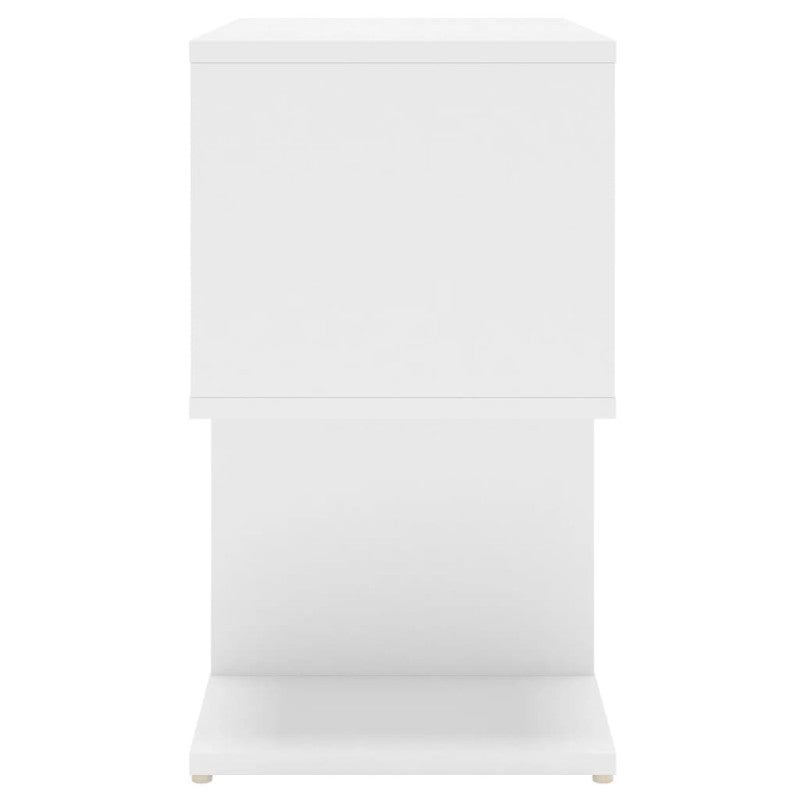 Comodino Bianco 50x30x51,5 cm in Truciolato - 6