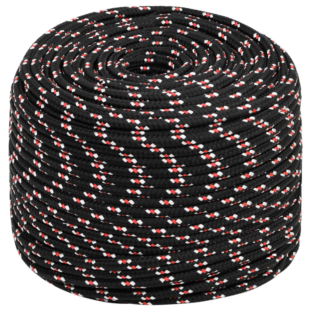 No se estira, es sólido y duradero Cuerda de polipropileno negra de 3 mm No se estira, es sólido y duradero Cuerda de polipropileno negra de 3 mm