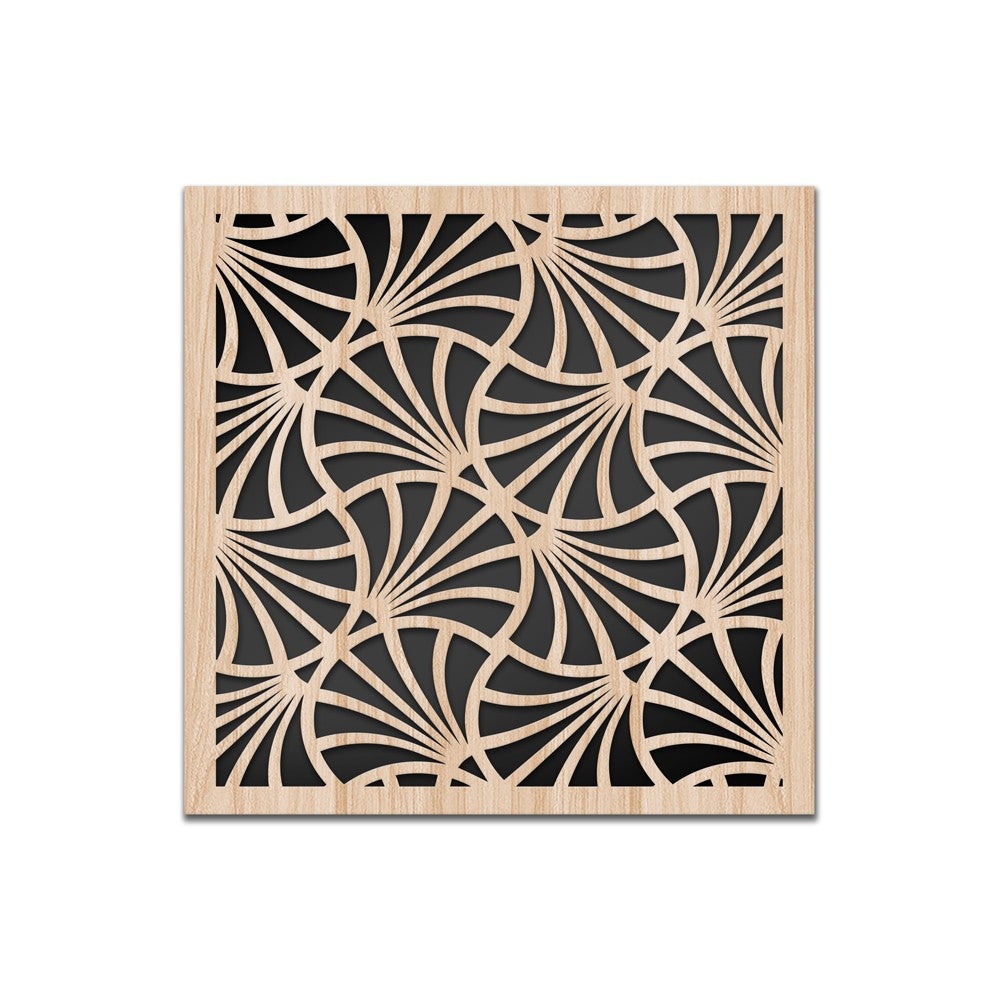 DZWONKI - WYCIĘTY LASEROWO Obraz dekoracyjny z drewna kompozytowego i PCV 40x40 cm