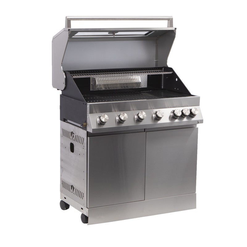 Ilo NATERIAL 6+1 palnikowy grill kuchenny ze stali i stali nierdzewnej