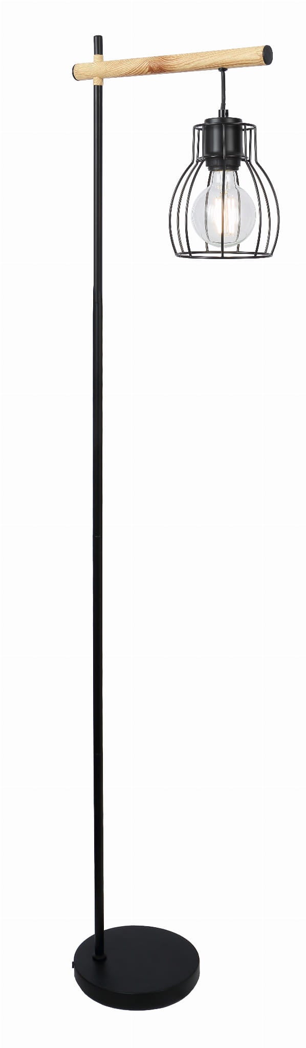 Lampa podłogowa stojąca Bernita czarna 1xE14x60W wym: 144 x 28 x 23 cm metal Candellux
