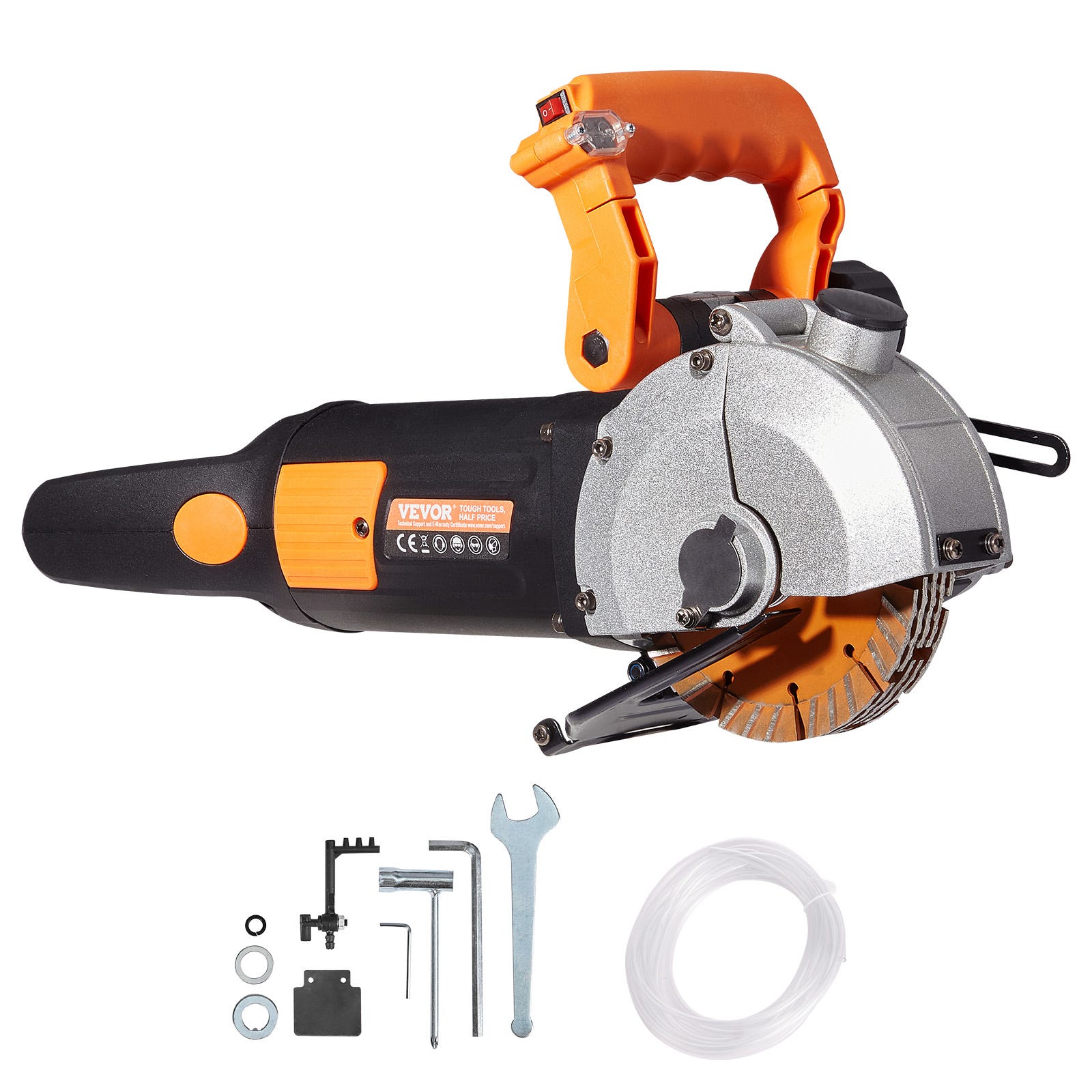 6400 Rpm Rozadora de Pared Eléctrica VEVOR 2500 W Disco 133 mm Profundidad 41 mm ...