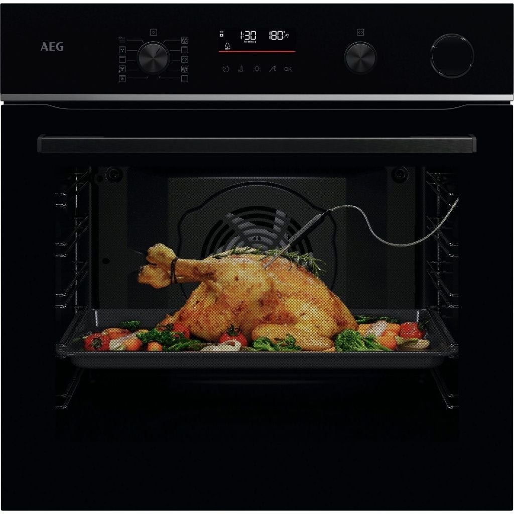 Horno Multifunción con Vapor Catalítico Aeg TR6PB531SB 60cm Negro mate 70L | Clase A, WiFi