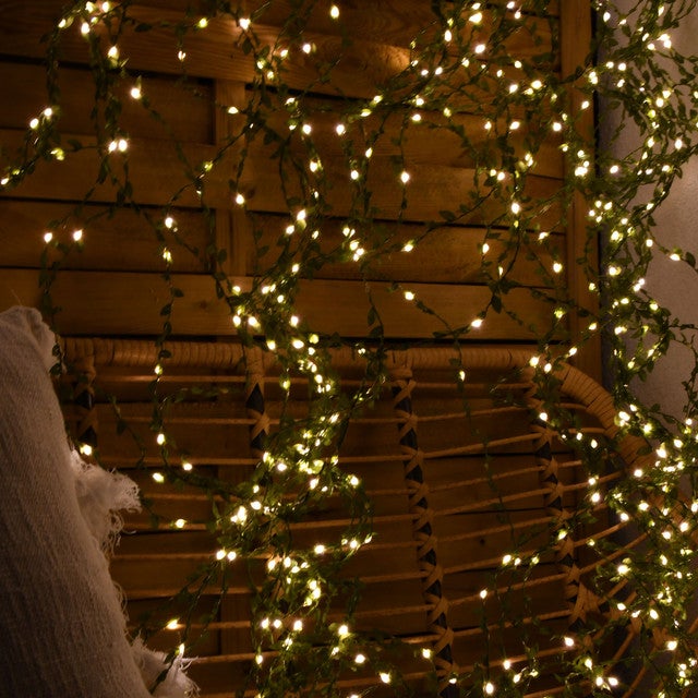 Cascade végétale MicroLED voie lactée Ivoire - 48 descentes - 720 microLED - int/ext - Chromex - 3