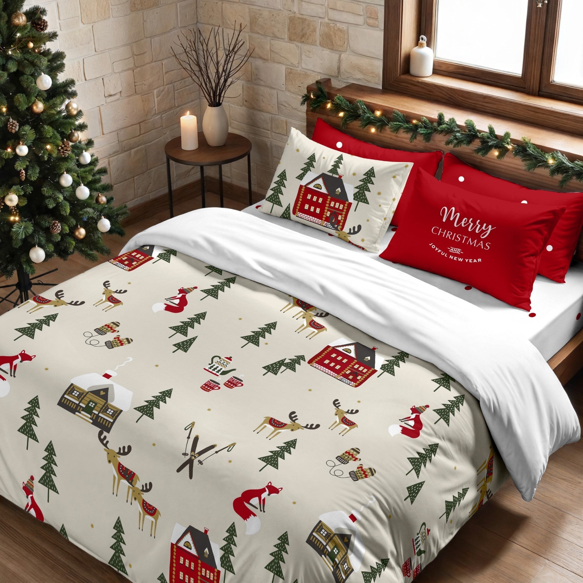Housse de couette avec boutons-pression Laponia 19 155x220 cm - 2