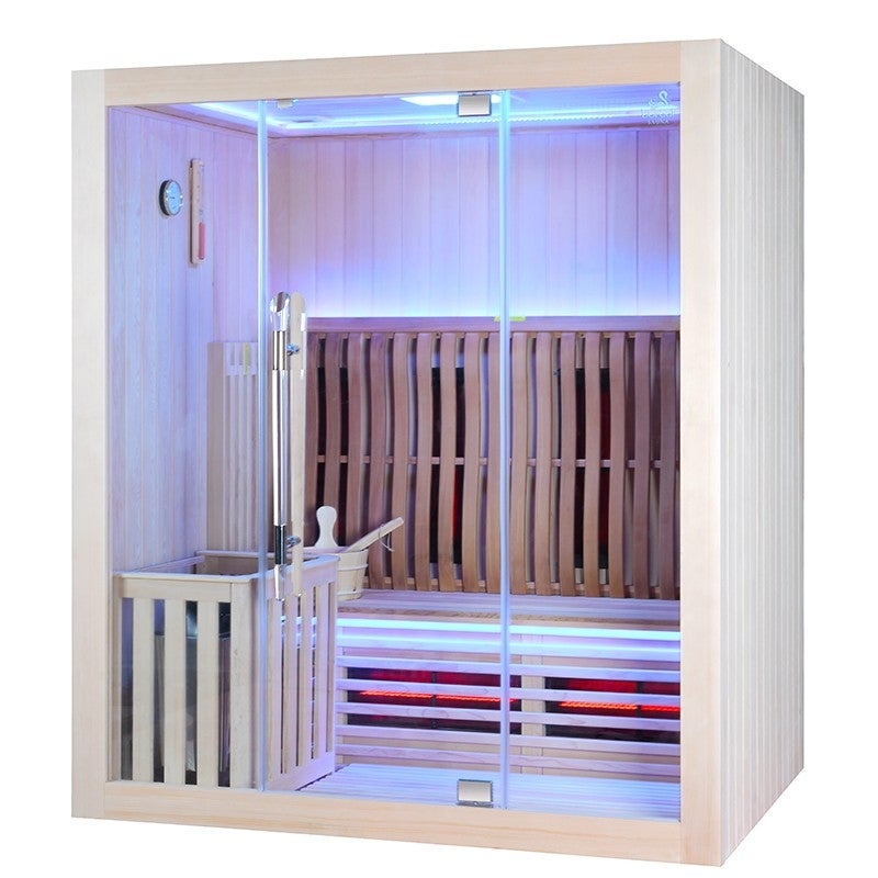Sauna Combi Boreal® Elégance 3 - 175x125 Infrarouge + Vapeur - 8