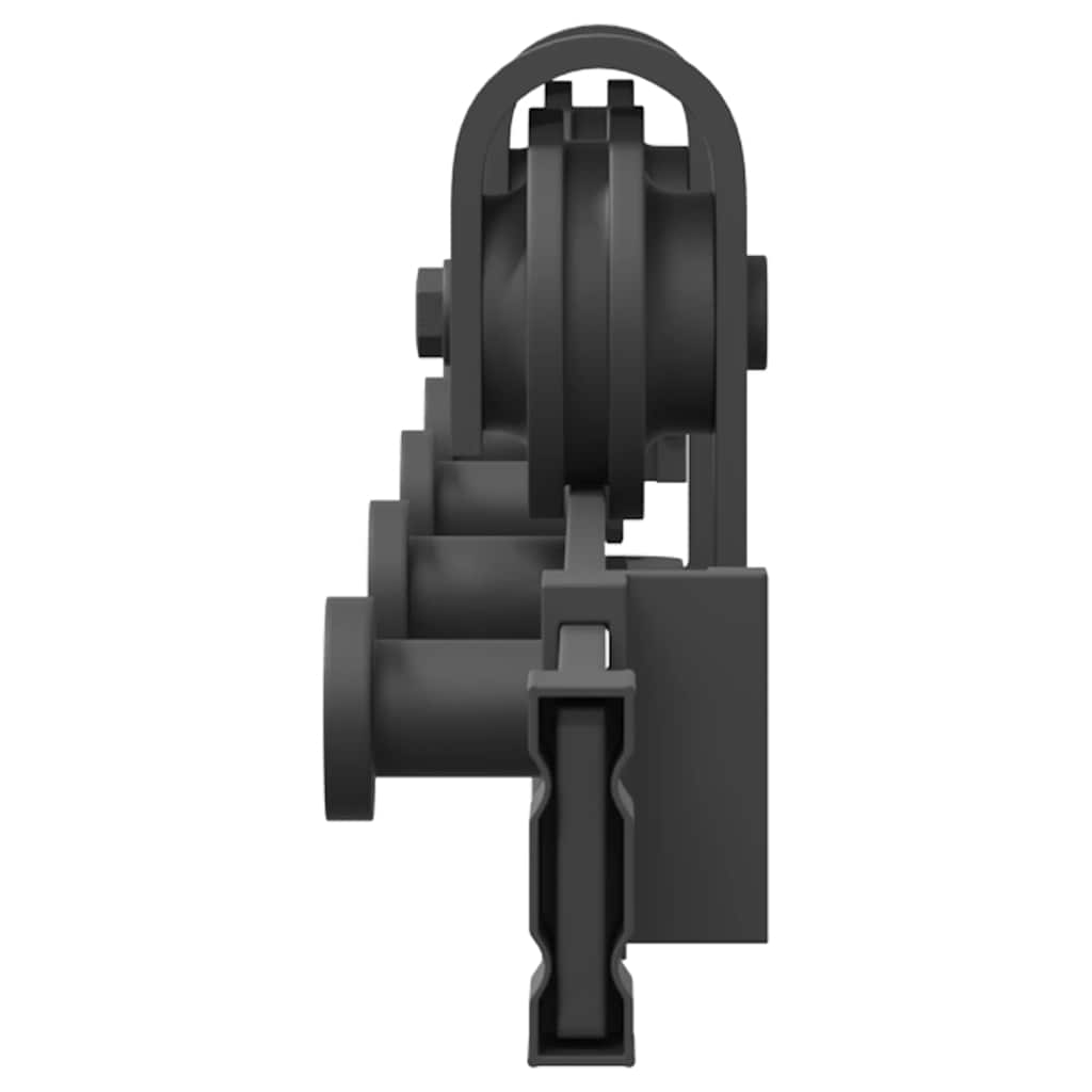 Kit de herrajes para puertas correderas acero negro 152,5 cm vidaXL - 6