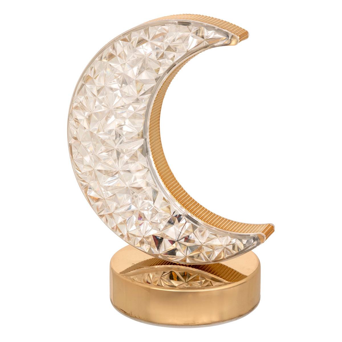 Lampe forme lune Bella nomade H.20cm doré - Atmosphera créateur d Lampe forme lune Bella nomade H.20cm doré - Atmosphera créateur d