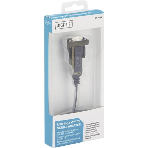 Digitus USB-C®, série Adaptateur [1x USB-C® mâle - 1x RS232 mâle] DA-70166 1.00 m - 2
