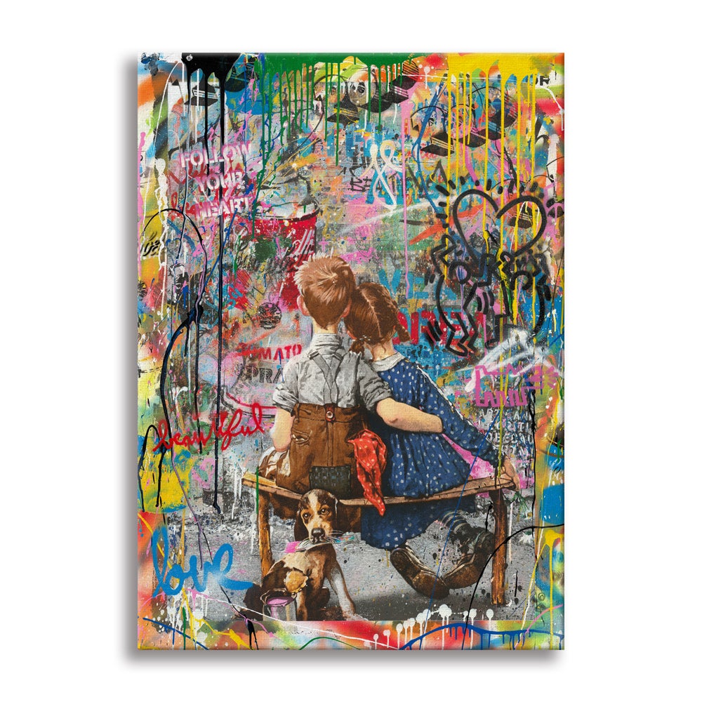 Baby Love – współczesny obraz na płótnie na drewnianej ramie, format 50x70 cm