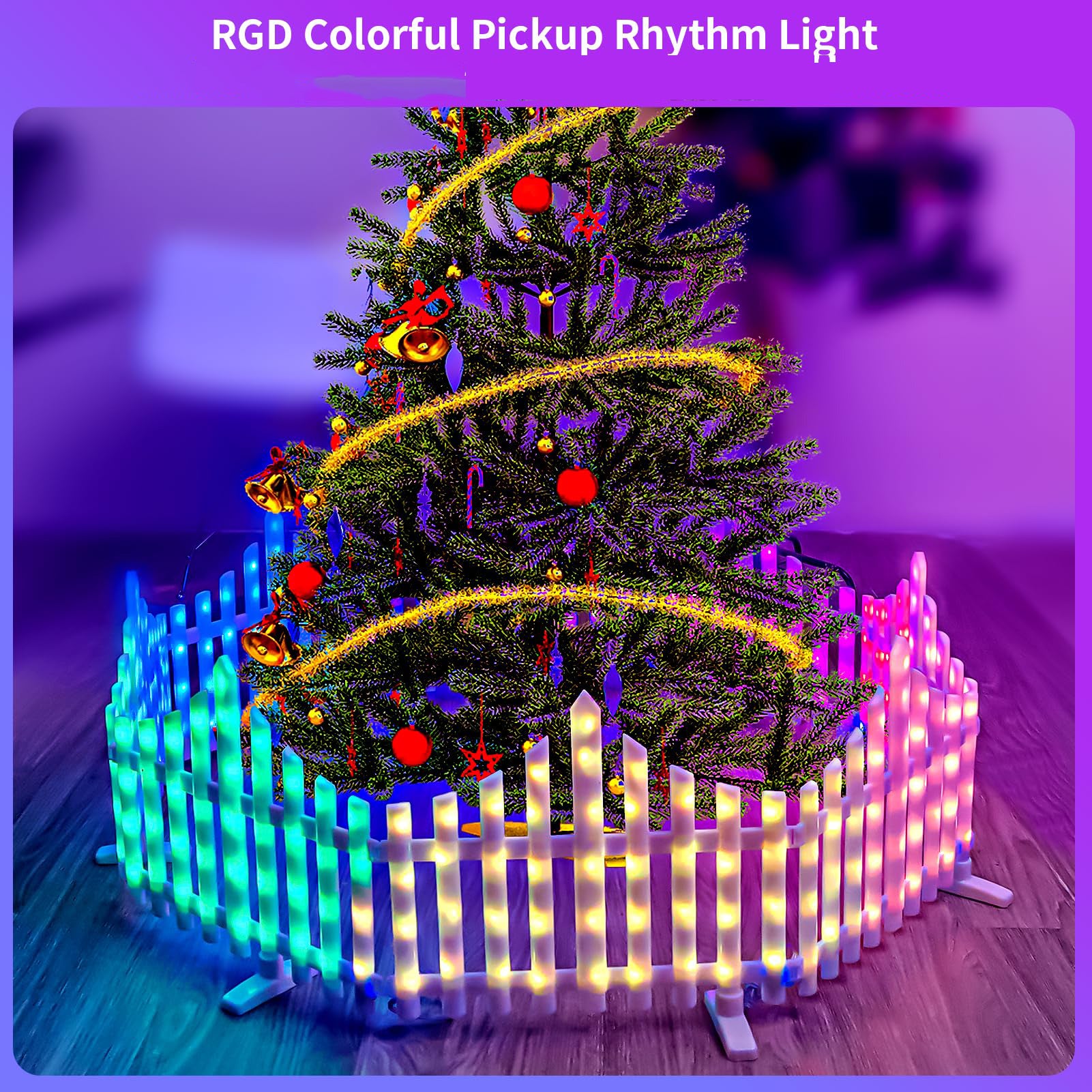 GOESWELL Lampes Solaires D'extérieur à 104 LED De 1,5 M Avec Branches