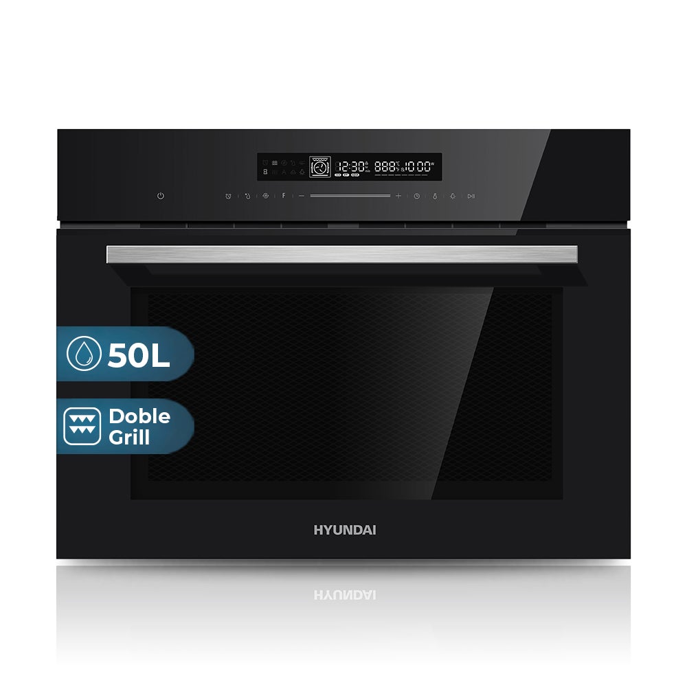 Horno Multifunción Hyundai HHMFC4512DB00 Manual 50L 60cm Doble Grill Negro - Imagen 2
