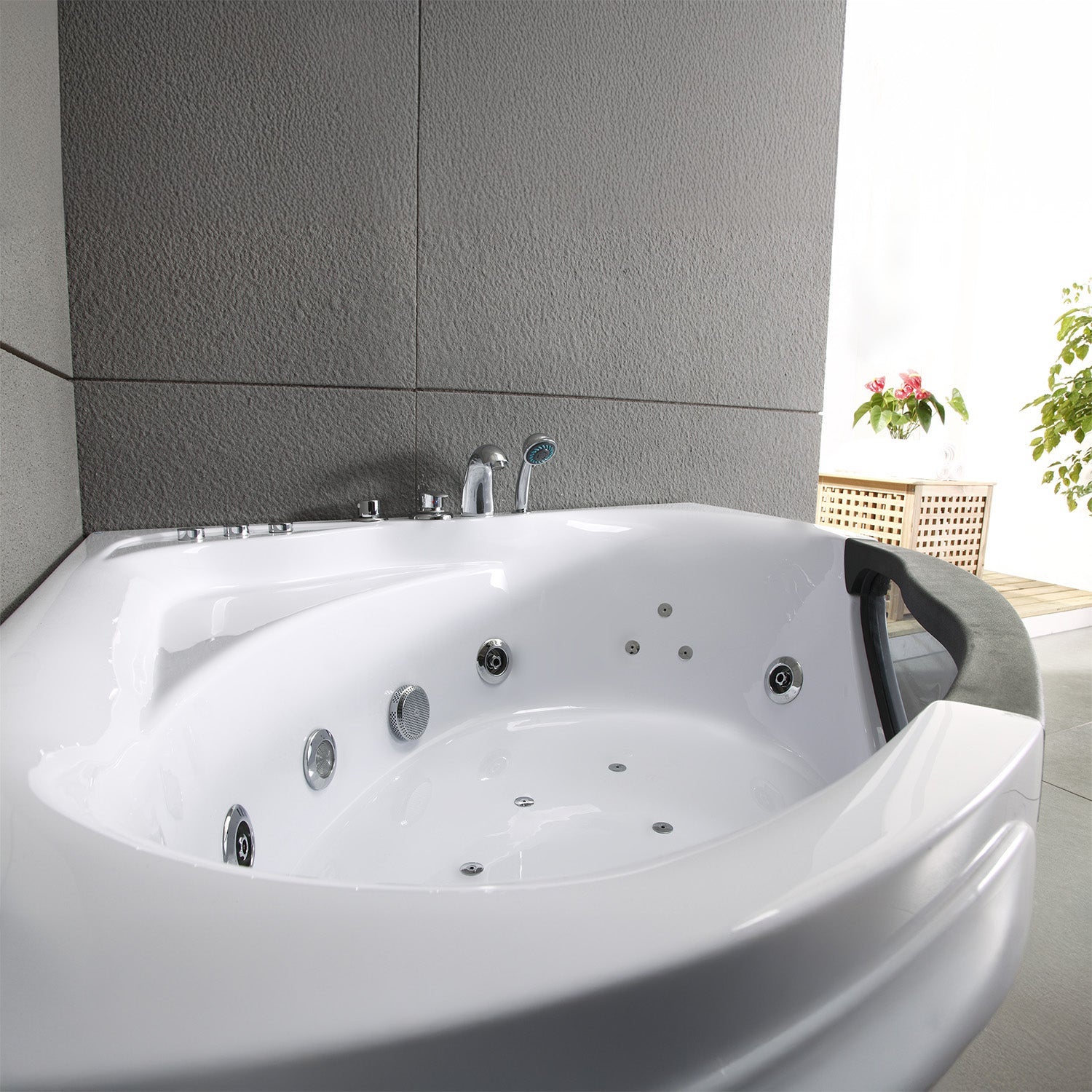 Baignoire Balnéo Tasmanie Jets 135 x135 x54 cm, by SPALINA - 6