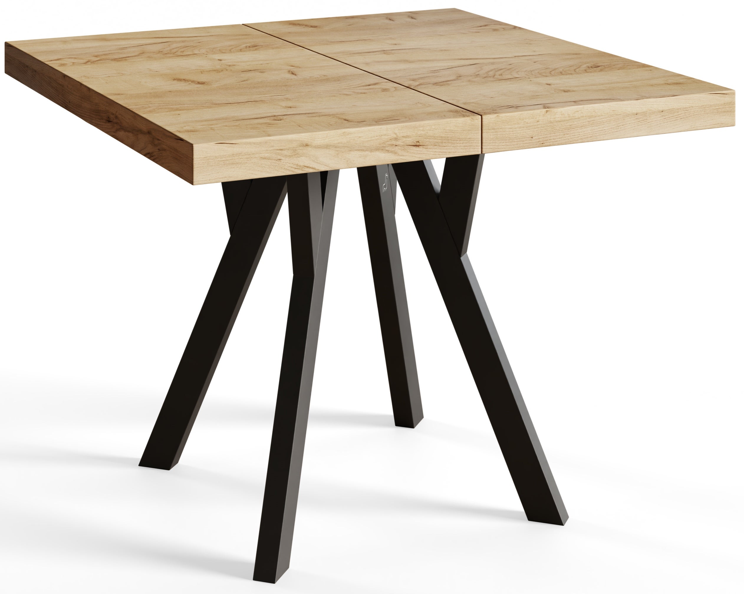 Table de salle à manger carrée RICO, table à rallonges, dimensions: 110 ...