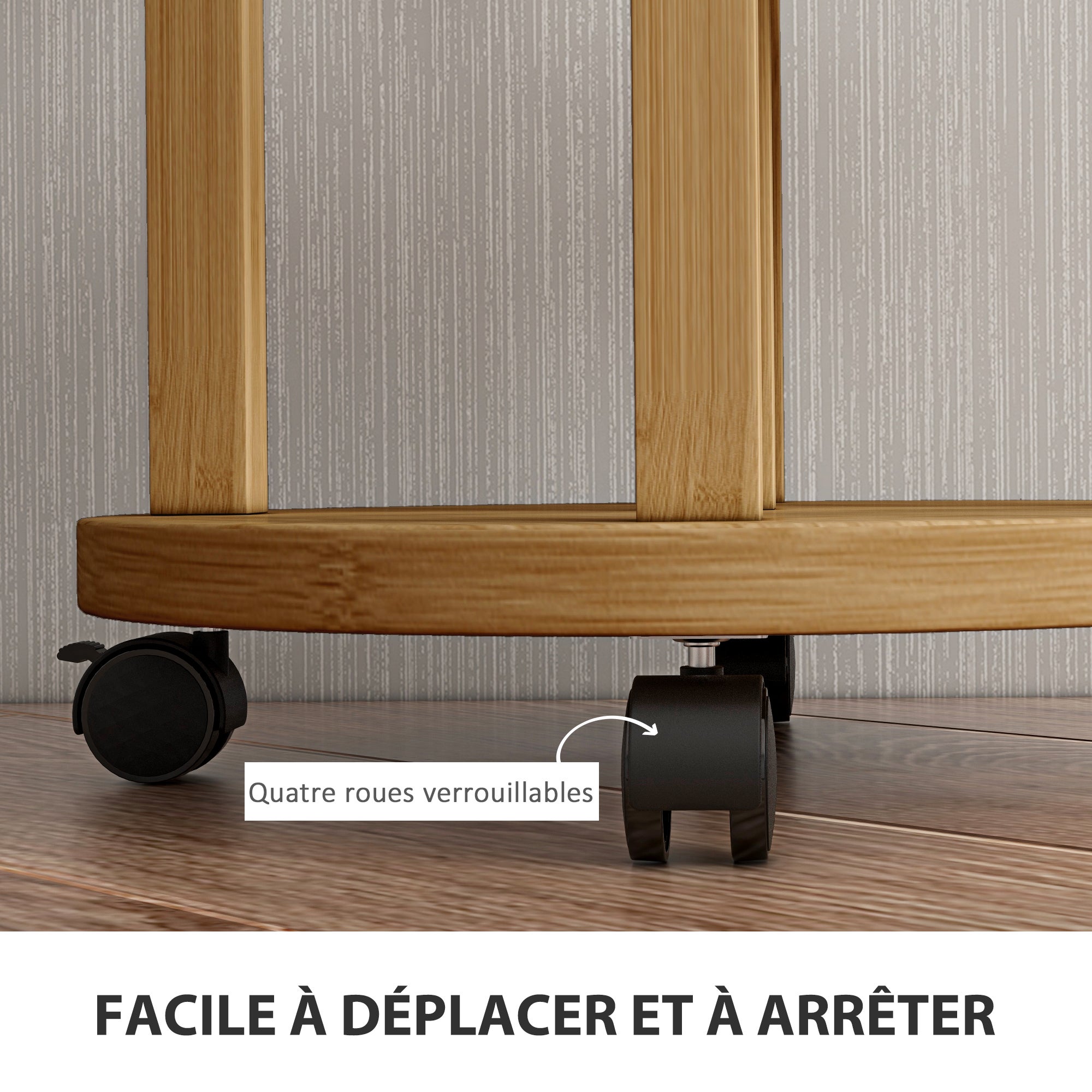Support pot bambou 5 niveaux Outsunny - 6